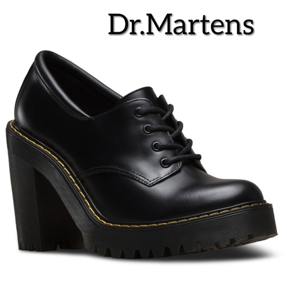 Dr. Marten's "Salome" Heel Lace Up Black Sz9